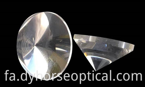 Calcium Fluoride Pyramid Optical Lenses